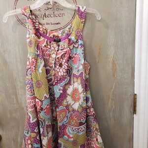 Multi colored tank top